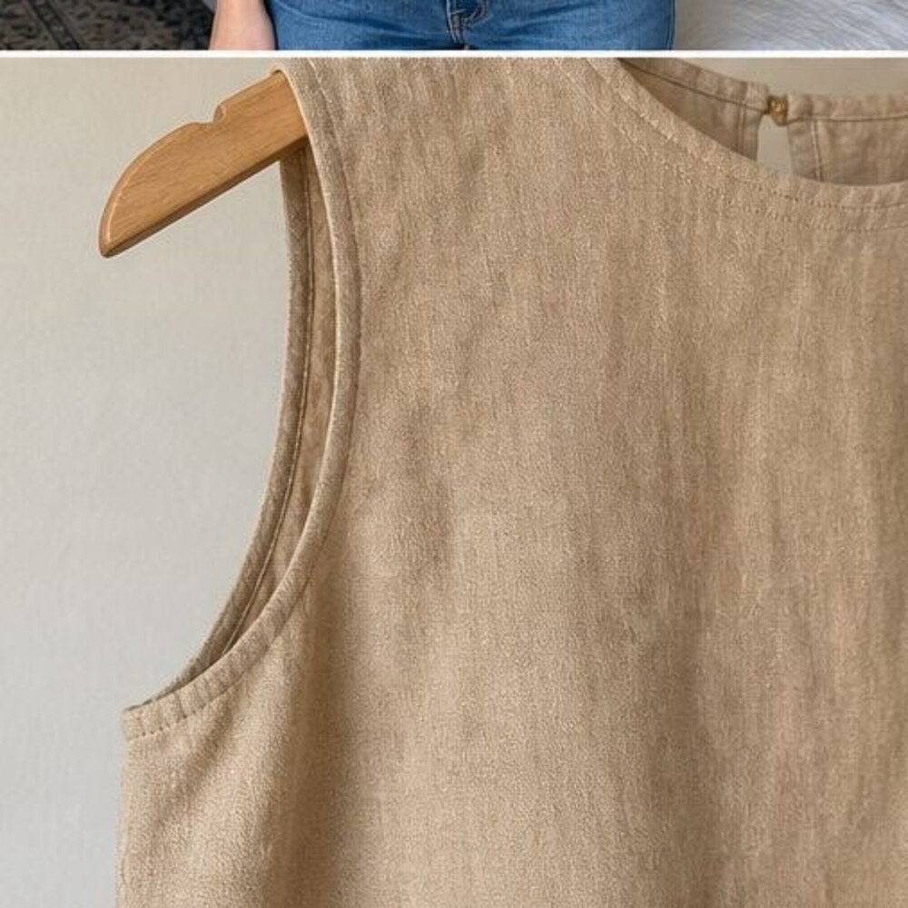 Camel Ruffle Blouse - Picture 5 of 6